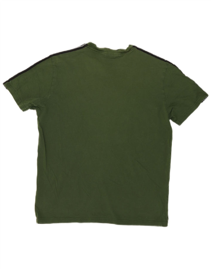 Champion Camiseta Gráfica Para Hombre Top Verde Medio Colorblock