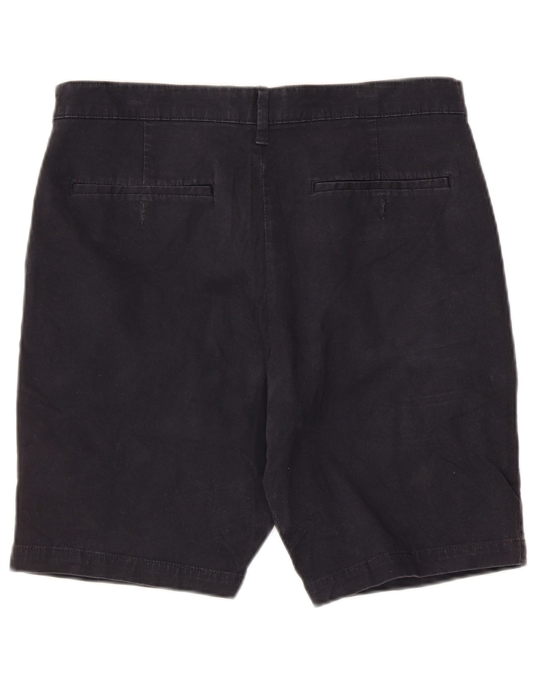 MARKS & SPENCER Pantalones cortos chinos de corte regular para hombre W32 Algodón azul marino medio
