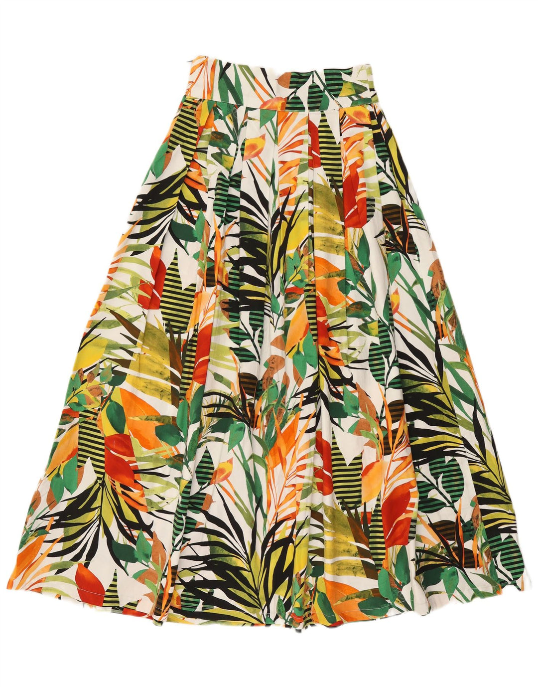 Vintage mujer A-Line falda W26 pequeño multicolor floral