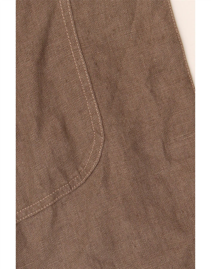 Zara Chaqueta tipo blazer larga con 3 botones para hombre UK 40 Large Brown