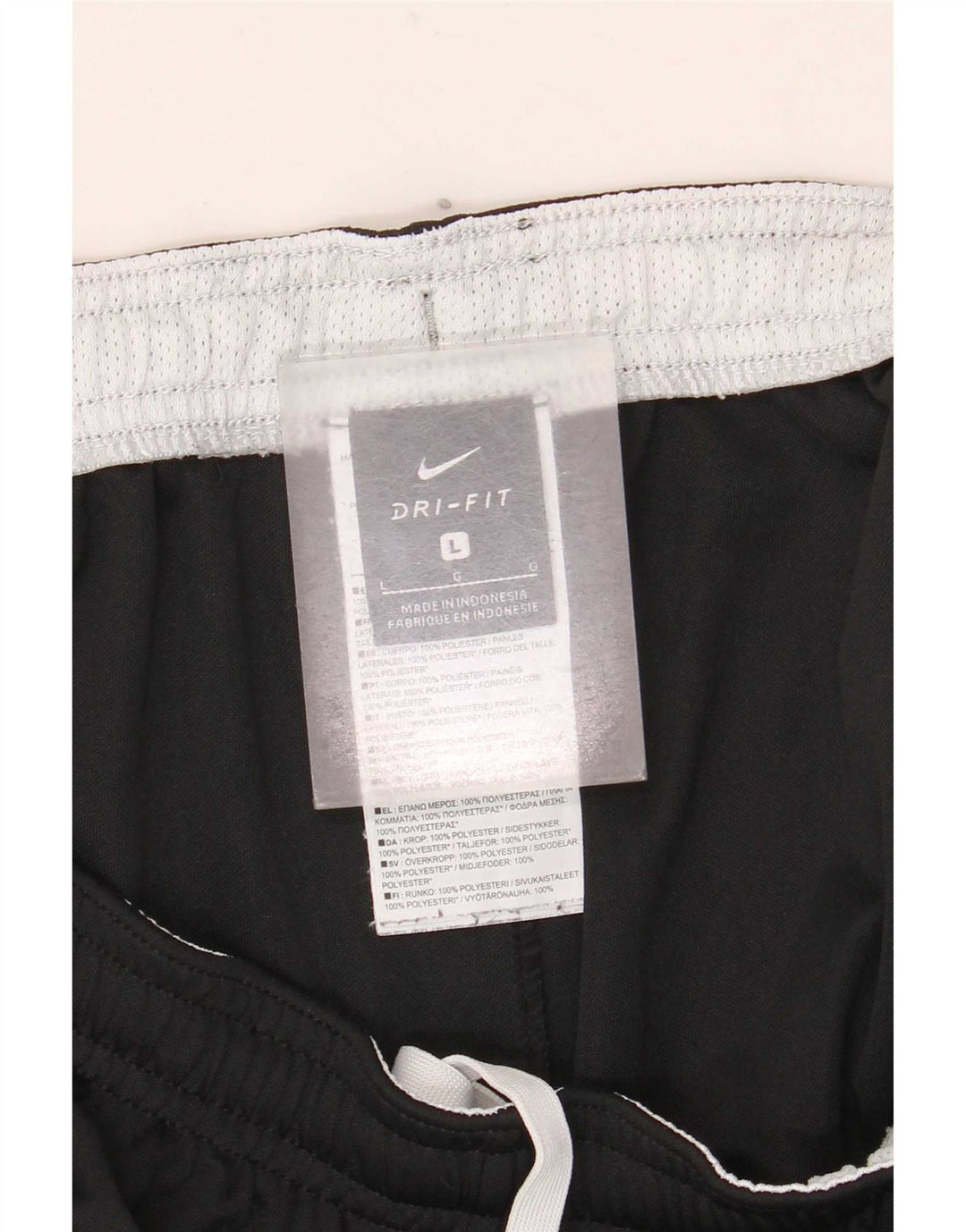 Nike - Pantalones cortos deportivos para hombre (talla grande), color negro, poliéster