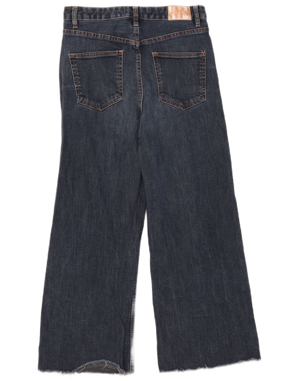 Zara Jeans de pierna ancha para mujer EU 40 Medium W30 L25 Algodón azul