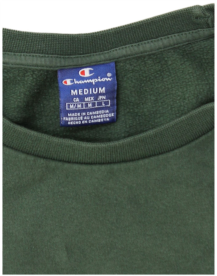 CHAMPION Sudadera Gráfica Jumper Verde Medio Hombre
