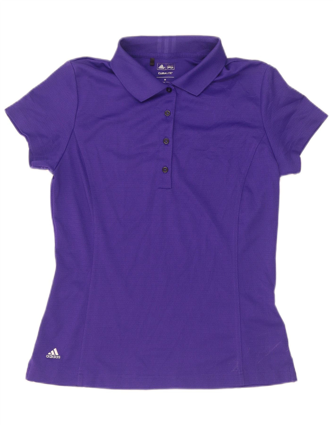 Adidas Polo Climalite para mujer UK 12 Poliéster morado mediano