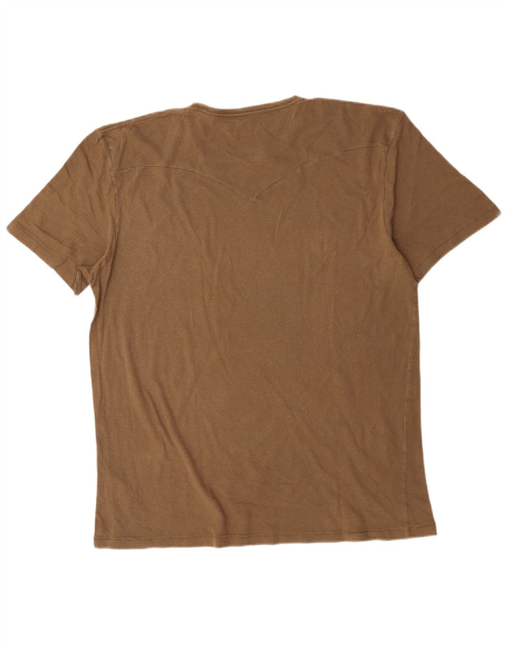Levi's Hombre Camiseta Gráfica Top XL Algodón Marrón
