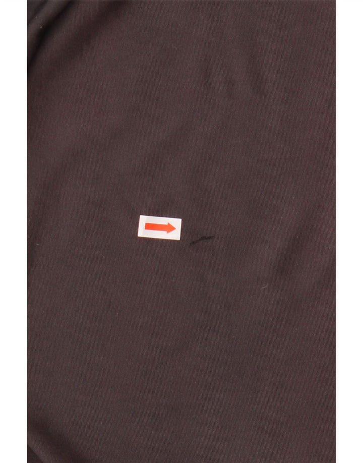 NIKE Mujer Dri Fit Capri Chándal Pantalones UK 12/14 Grande Gris Algodón