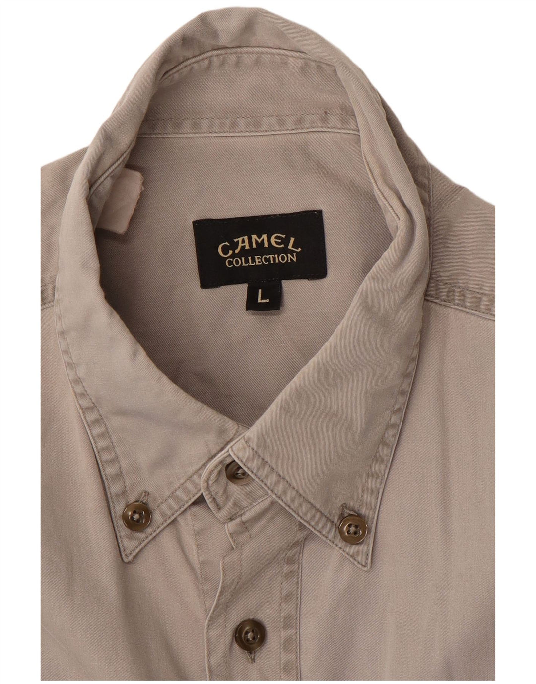 Camel Active Camisa para hombre grande gris