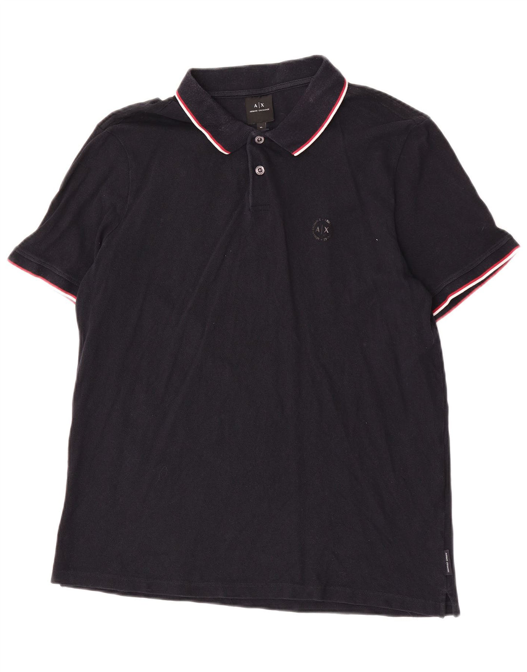 Armani Exchange Polo Hombre XL Algodón Negro
