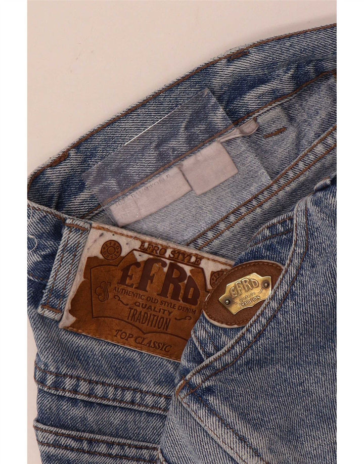 Vintage Mujer Slim Jeans W26 L29 Algodón Azul