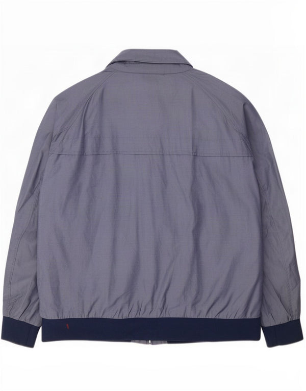 Marks & Spencer Chaqueta Bomber para Hombre UK 46 3XL Algodón Color Block Azul