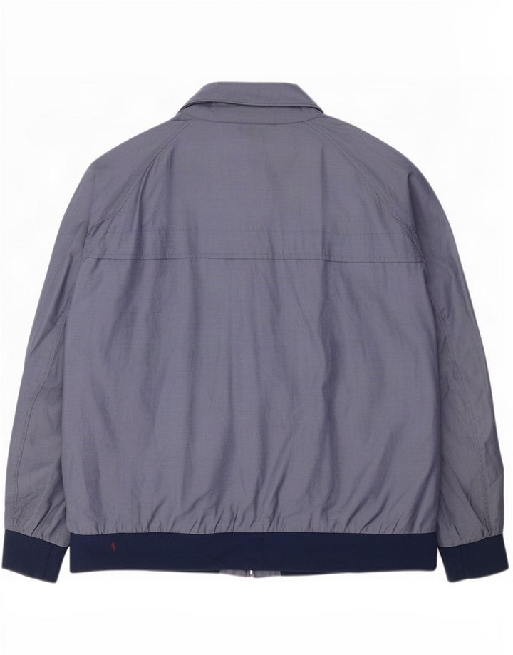 Marks & Spencer Chaqueta Bomber para Hombre UK 46 3XL Algodón Color Block Azul