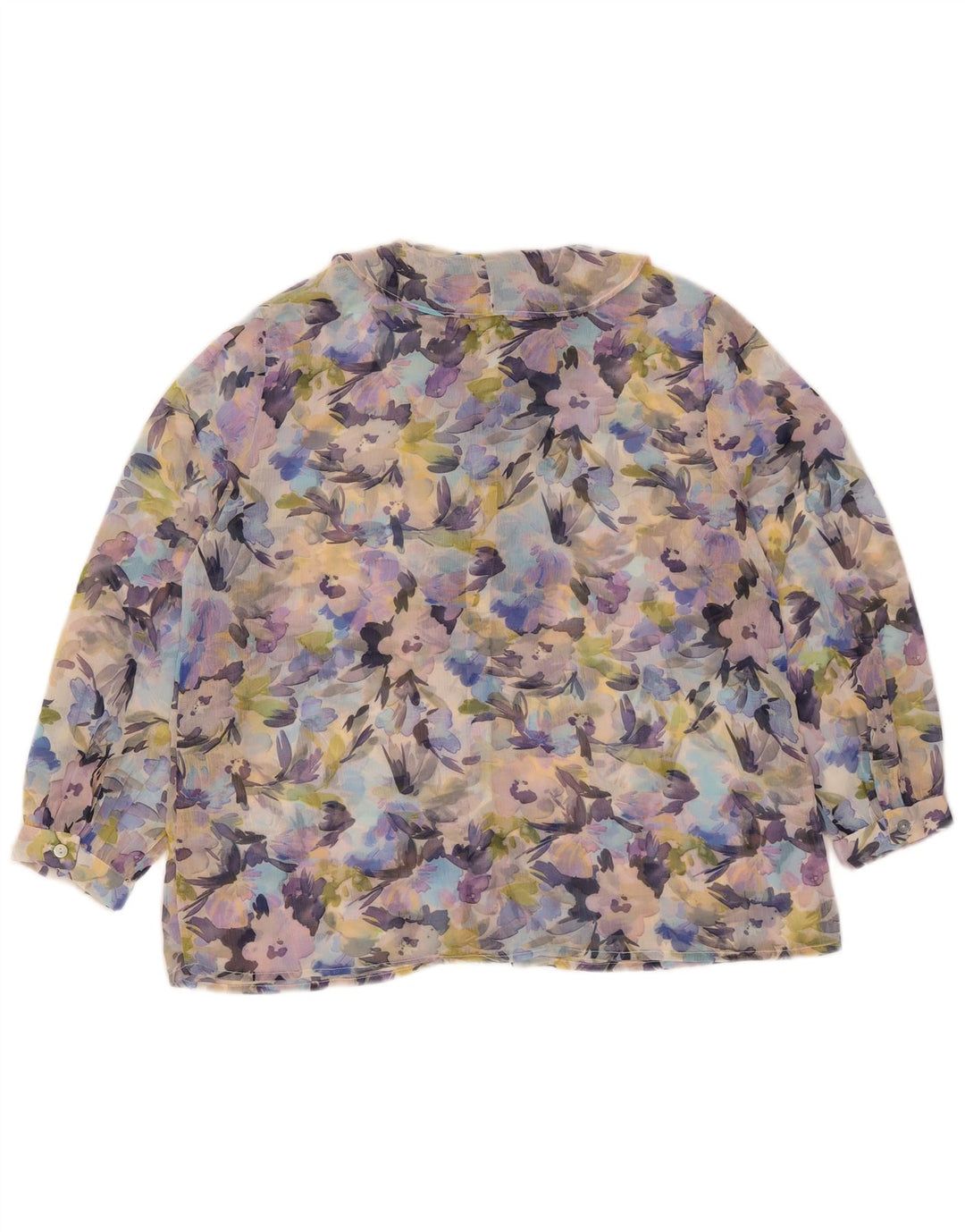 French Connection Blusa transparente para mujer UK 40 Small Multicolor