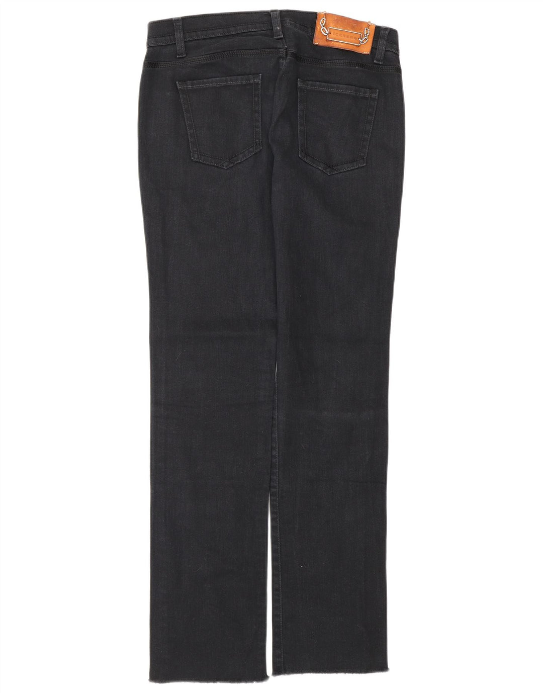 ICEBERG Vaqueros rectos de cintura baja para mujer W31 L30 Algodón azul marino