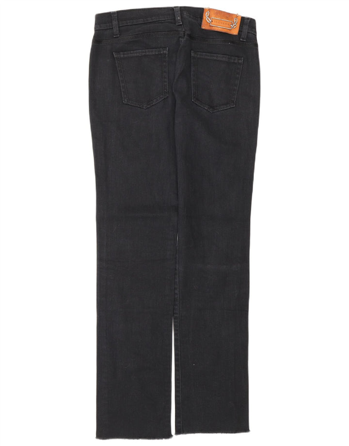 ICEBERG Vaqueros rectos de cintura baja para mujer W31 L30 Algodón azul marino