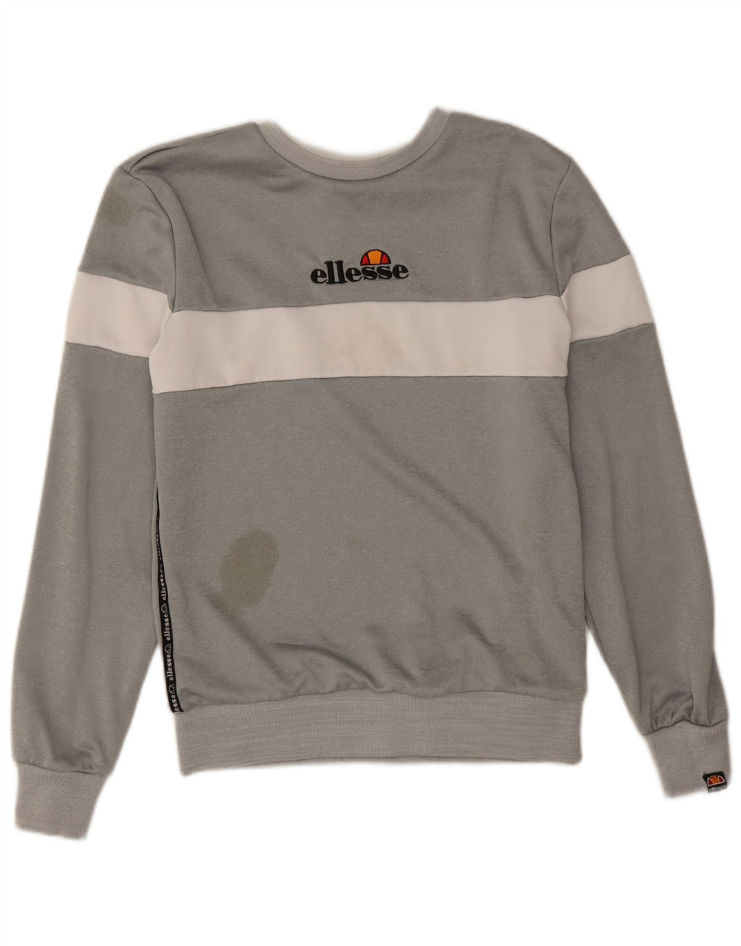 Ellesse Hombre Sudadera Gráfica Jersey Pequeño Gris Colorblock Poliéster