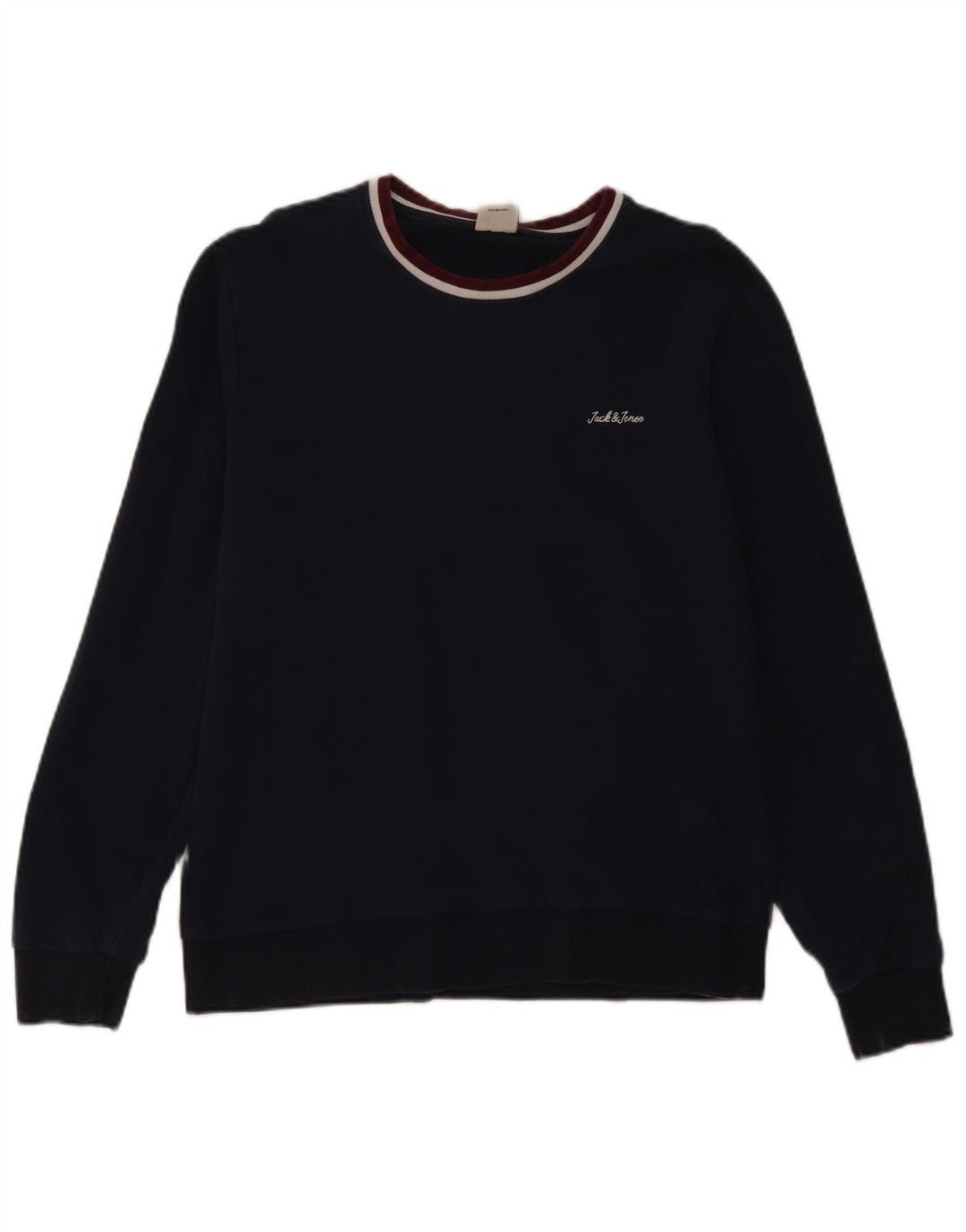 Jack & Jones Hombre Sudadera Jumper Large Azul Marino Algodón