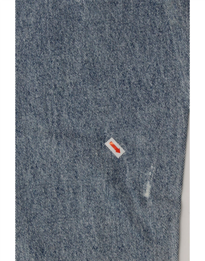 VINTAGE Jeans de cintura alta cónicos para mujer Reino Unido 6 XS W25 L25 Algodón azul