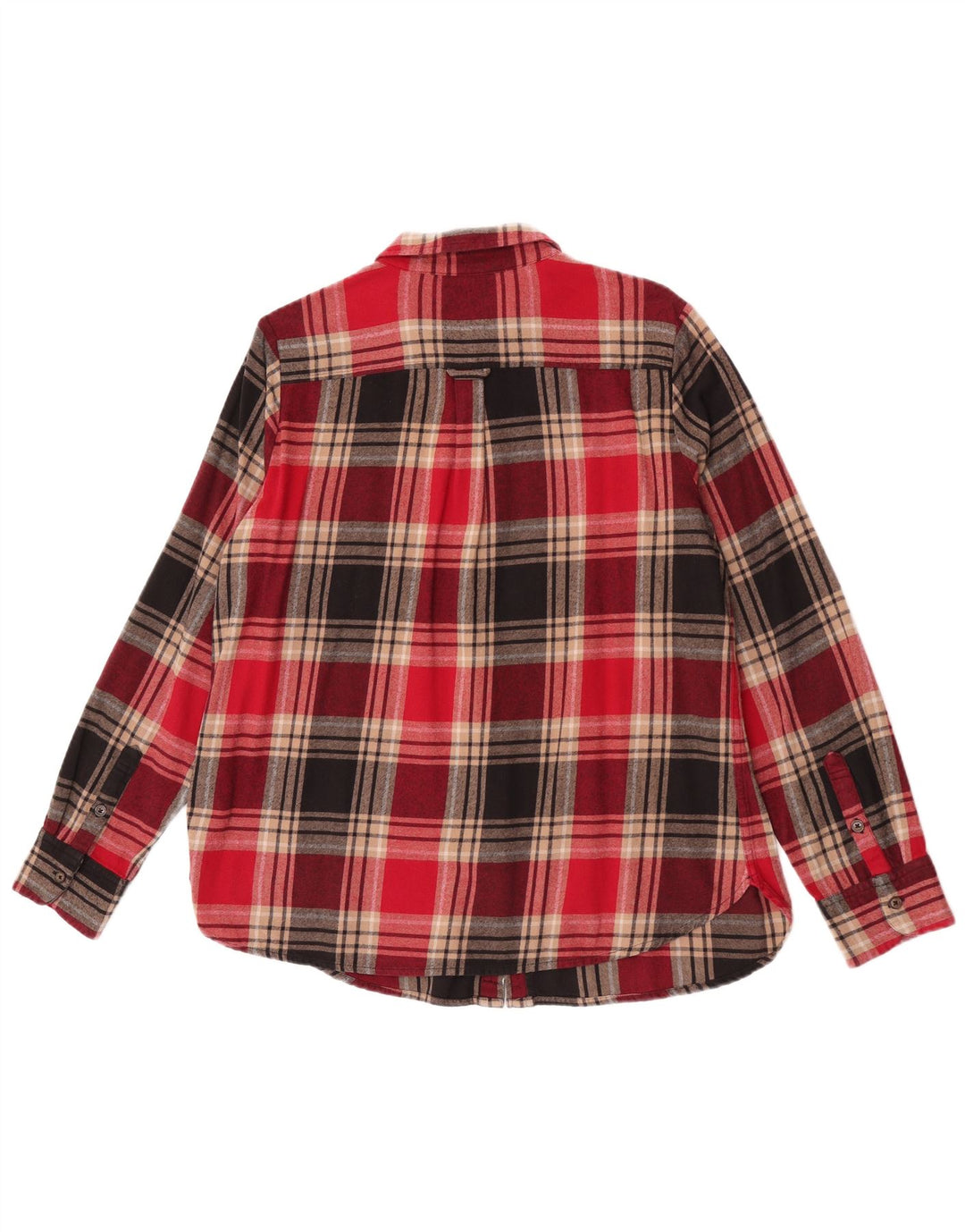 Camisa de franela para mujer Fat Face UK 46 Large Red Check Cotton