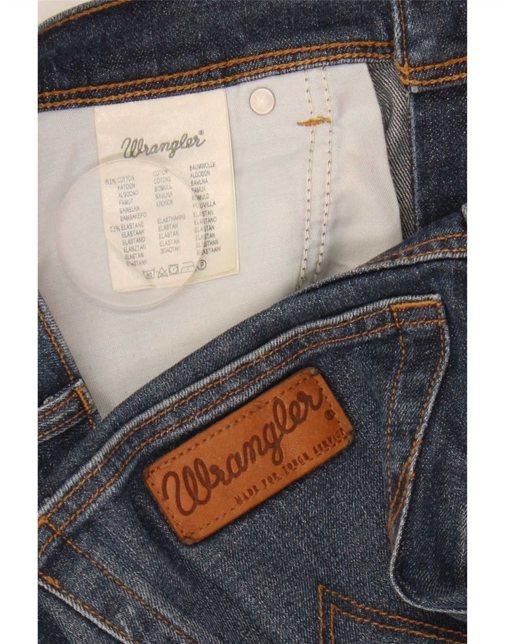 Wrangler Pantalones cortos de mezclilla elásticos Texas para hombre W33 Algodón azul medio