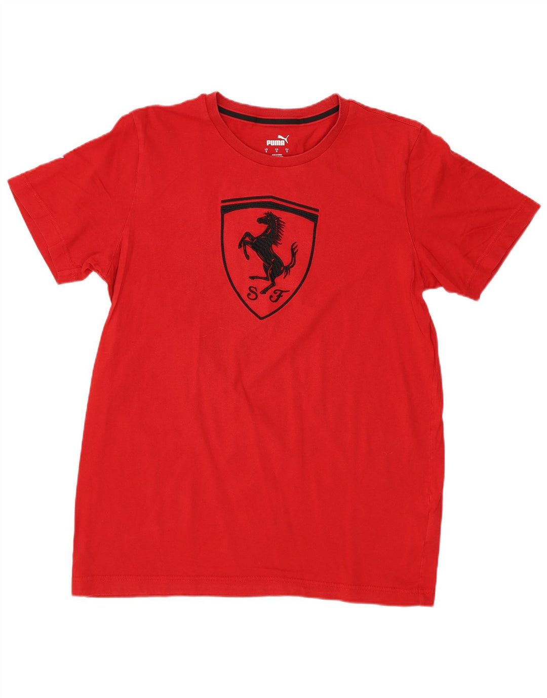 PUMA Camiseta con gráfico Ferrari para hombre, talla pequeña, color rojo