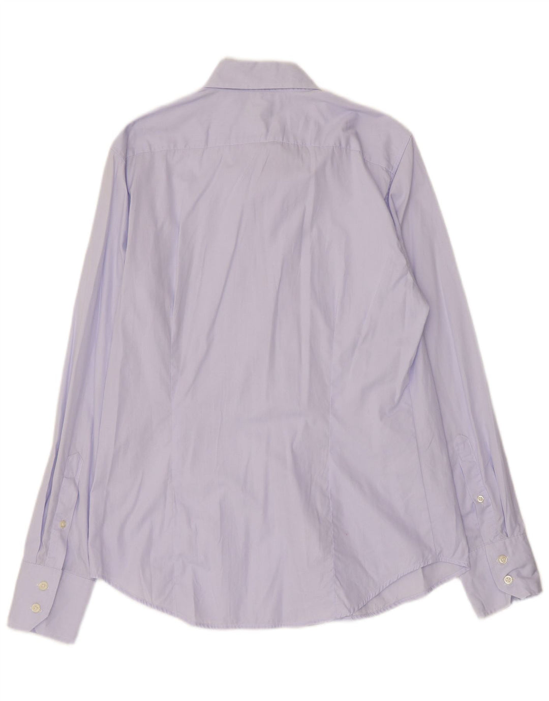 BENETTON Camisa Hombre Grande Algodón Morado