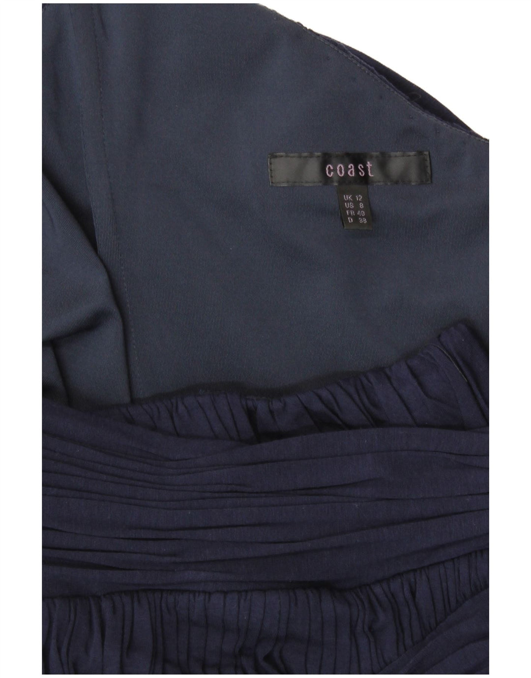 Coast Maxi Vestido Halter para Mujer UK 40 Medio Azul Marino