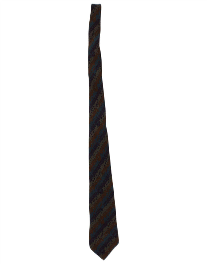 Corbata Missoni para hombre, talla única, diseño de seda a rayas multicolor