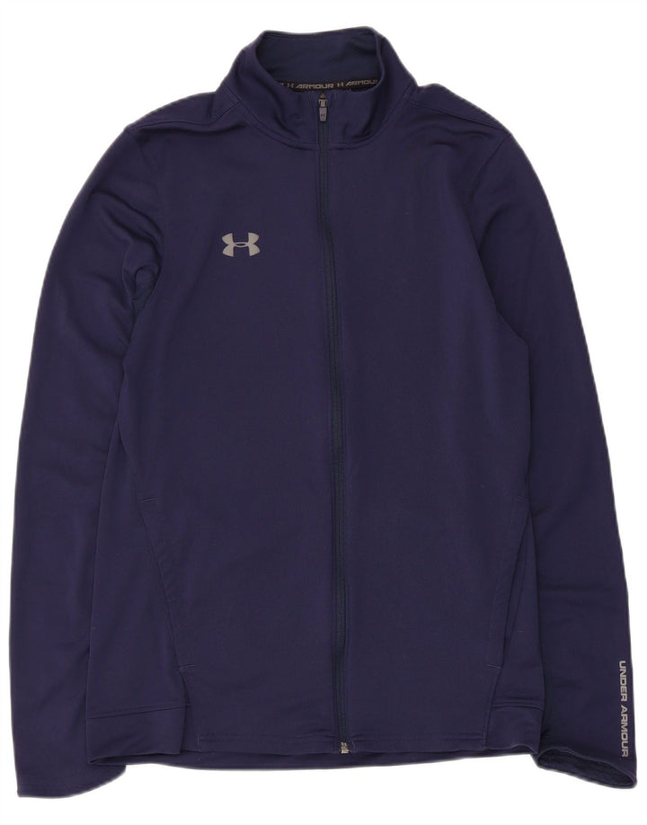Under Armour Chaqueta de chándal para mujer UK 12 Mediana Azul marino Poliéster