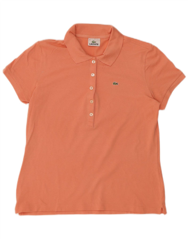 LACOSTE Polo de mujer Talla 46 XL Naranja Algodón