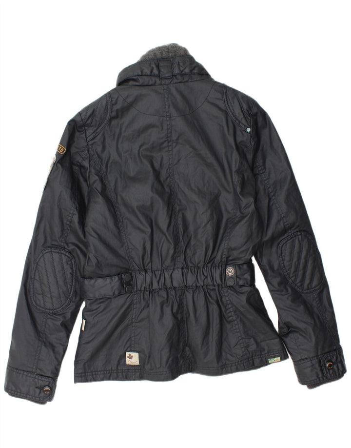KHUJO Chaqueta utilitaria para mujer UK 40 Grande Algodón azul marino
