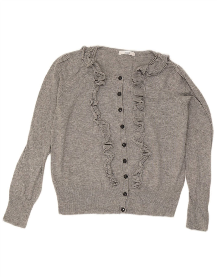 Marks & Spencer - Cárdigan para mujer, talla 40, talla pequeña, color gris moteado