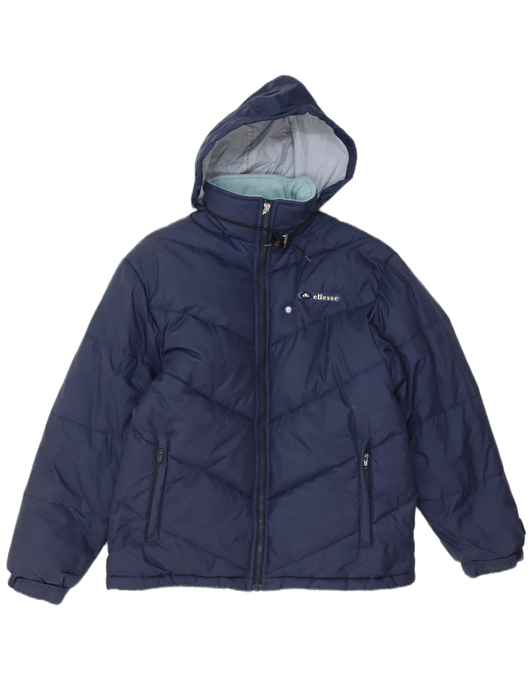Chaqueta acolchada con capucha para mujer Ellesse UK 42 Poliéster azul marino mediano