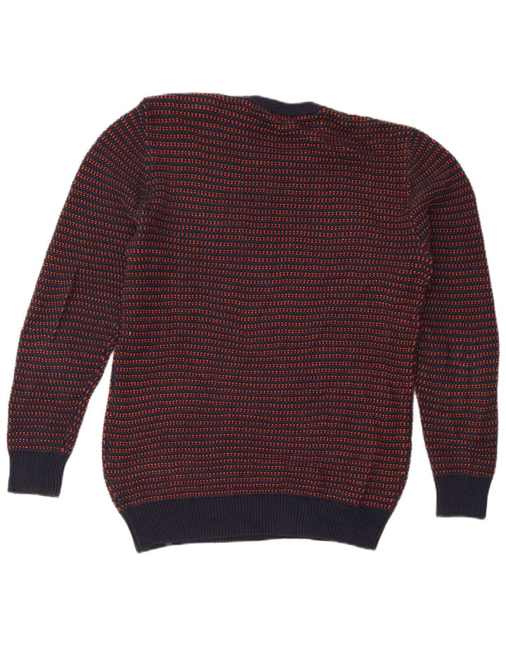 Diesel Hombre Jersey Con Cuello Redondo Jersey De Algodón A Rayas Azul Marino Medio