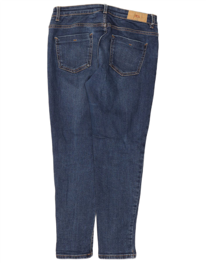 Zara Mujer Vaqueros Slim EU 40 Medium W30 L27 Azul