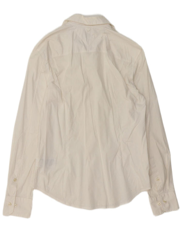 Camisa Tommy Hilfiger Hombre Mediana Off White Algodón