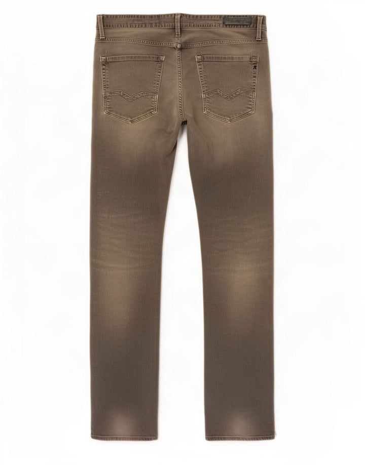Replay Vaqueros ajustados Waitom para hombre W36 L36 Algodón gris