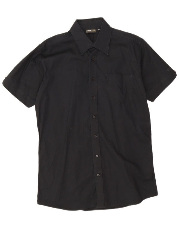 Lee Camisa de manga corta para hombre 2XL Algodón negro