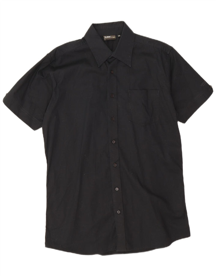 Lee Camisa de manga corta para hombre 2XL Algodón negro