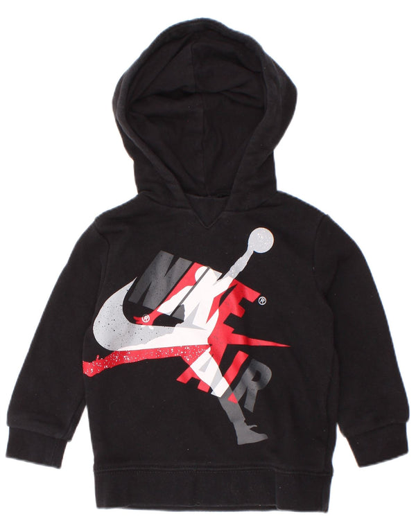 Jordan - Sudadera con capucha para bebé, niño, 12-18 meses, color negro