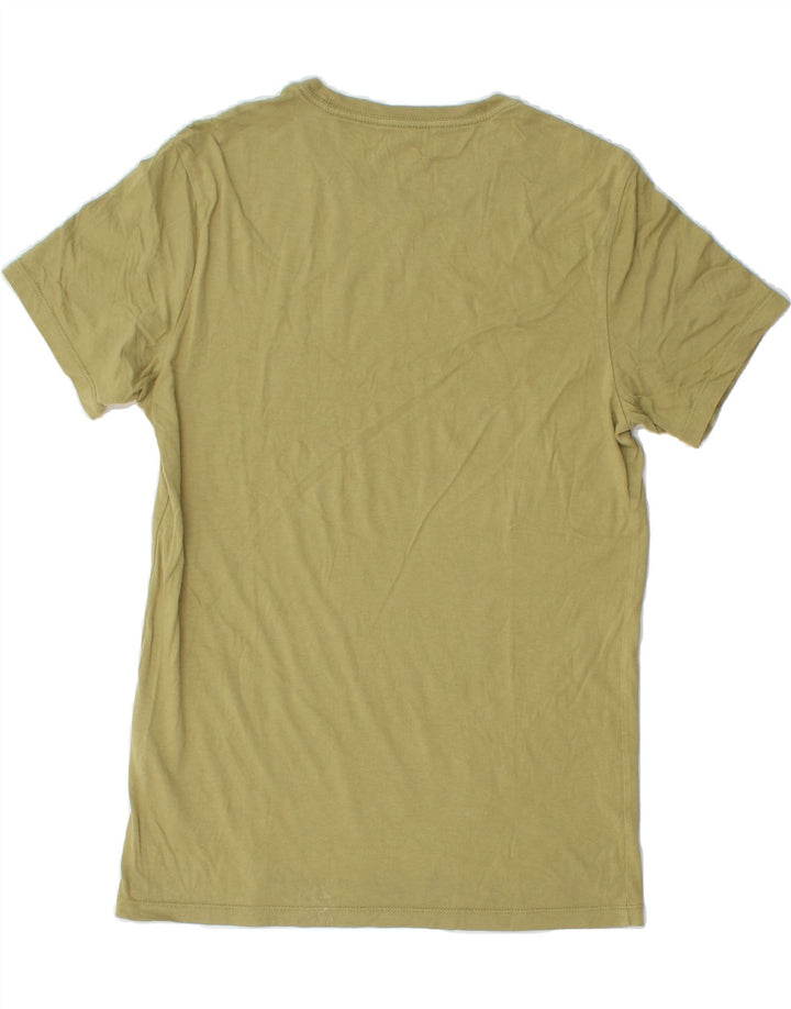 LEVI'S Mens Slim Graphic T-Shirt Top Medium Khaki Cotton Vintage Levi's and Second-Hand Levi's from Messina Hembry 