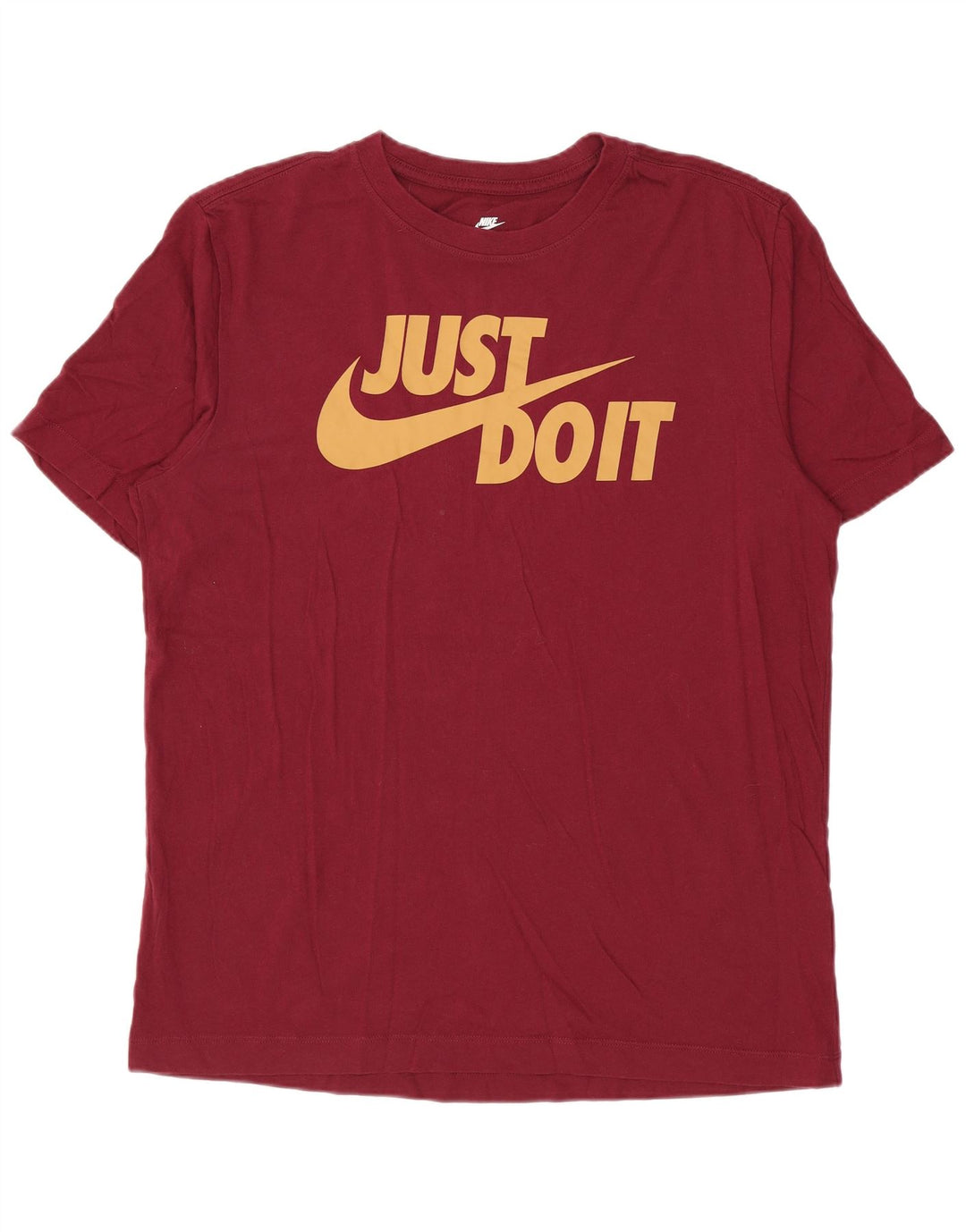 NIKE Camiseta gráfica para hombre Top Medium Borgoña Algodón
