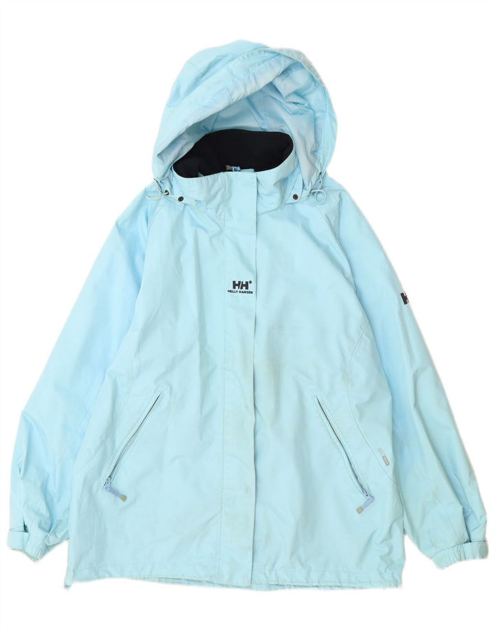 Helly Hansen Chaqueta impermeable con capucha para mujer UK 40 XL Poliéster azul