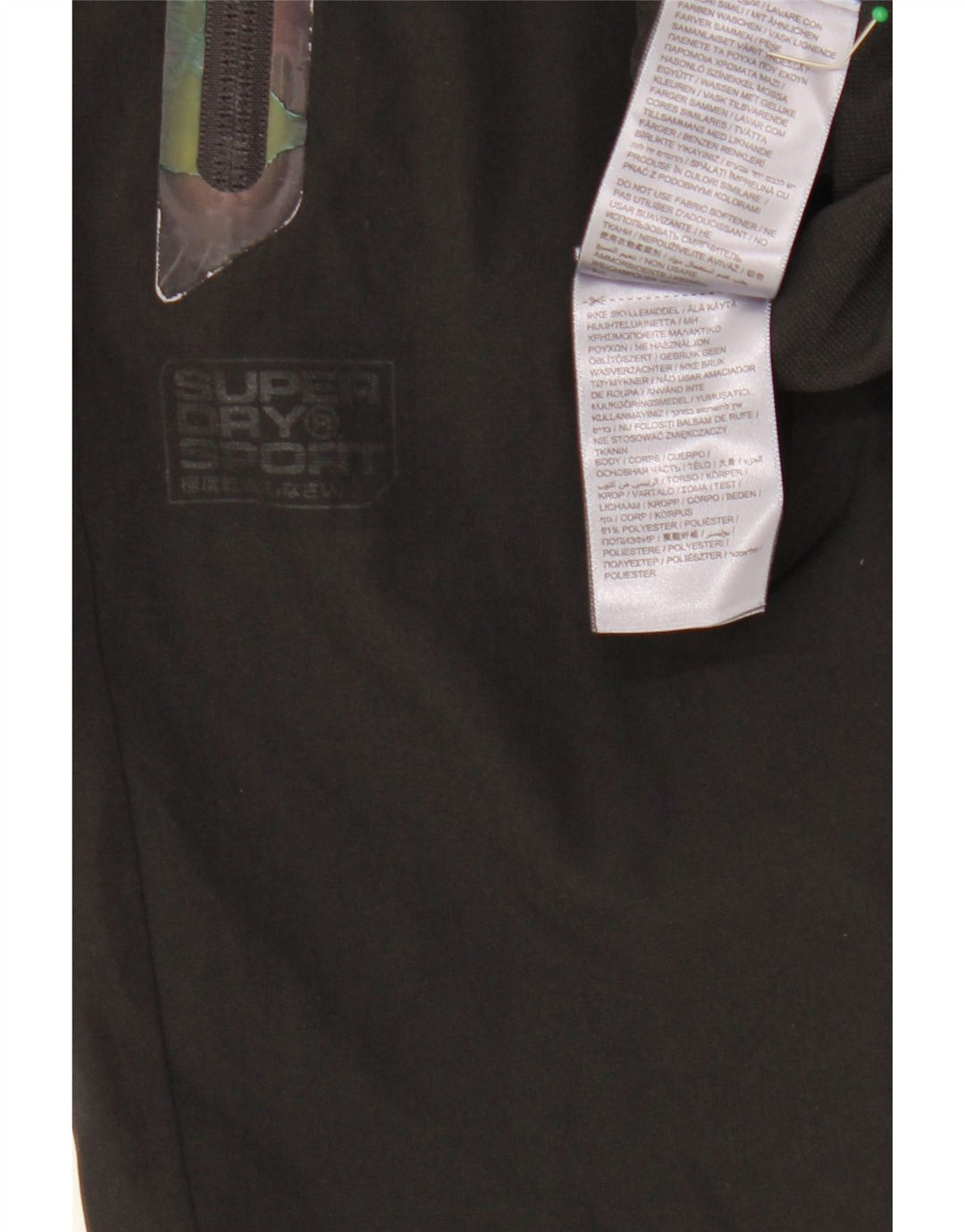 SUPERDRY Pantalones de chándal para mujer Large W32 L27 Poliéster negro