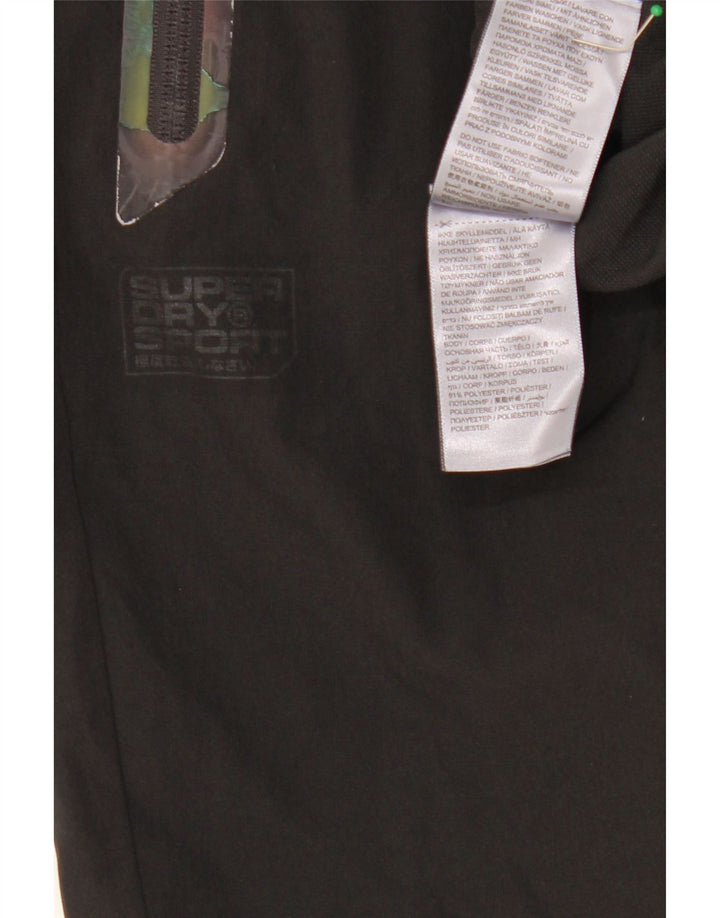 SUPERDRY Pantalones de chándal para mujer Large W32 L27 Poliéster negro