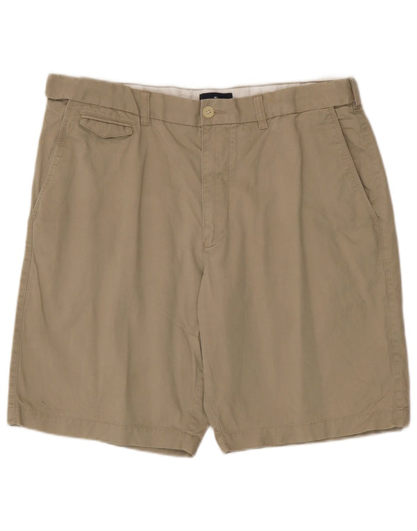 Marks & Spencer Pantalones cortos chinos para hombre W38 XL Algodón beige