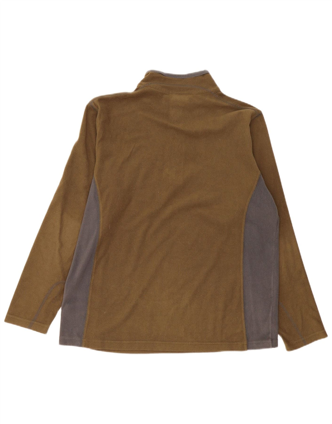Columbia Jersey De Polar Con Cremallera Y Cuello Para Hombre Poliéster Color Block Grande Caqui