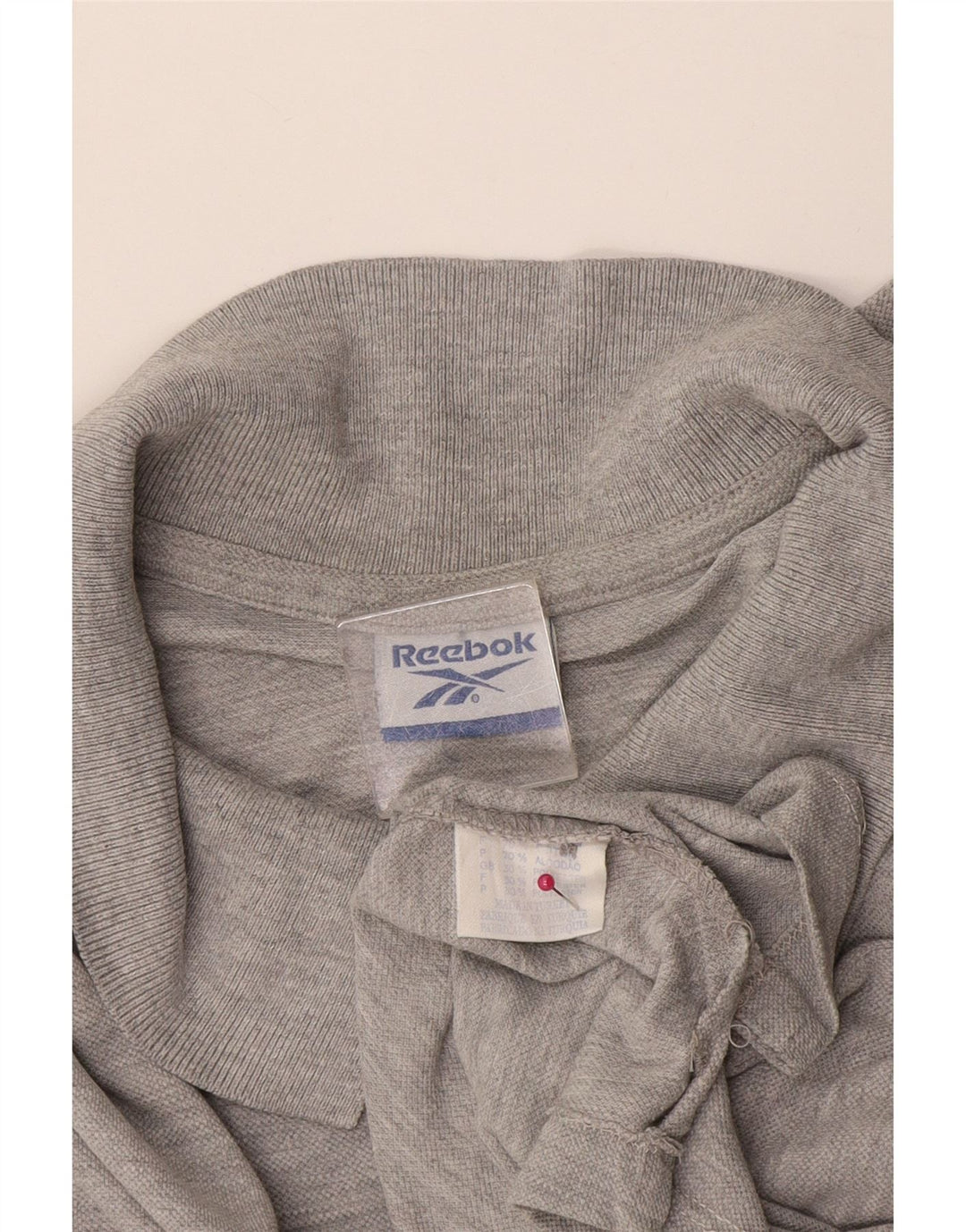 Polo Reebok Hombre XL Gris Algodón