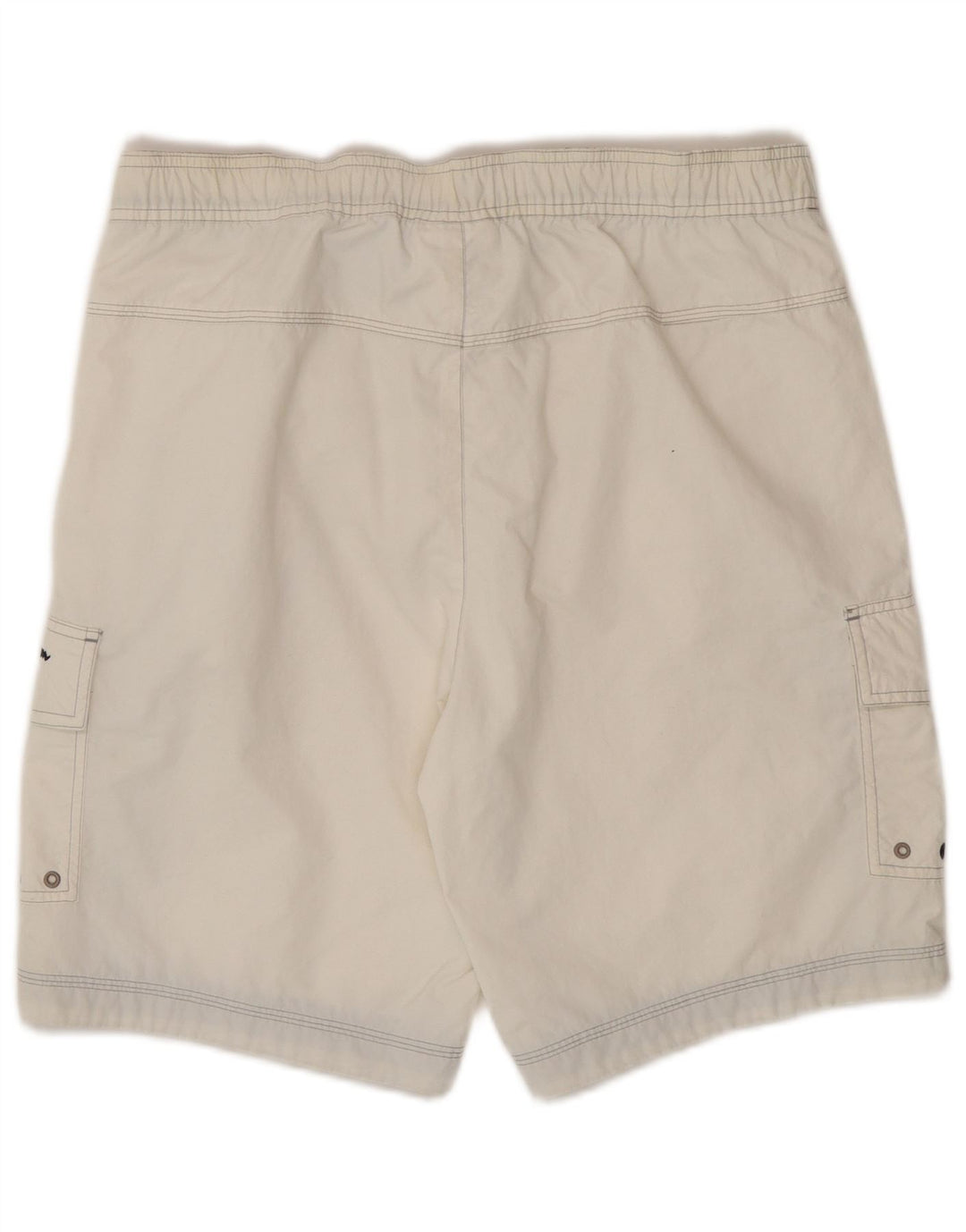 Champion Bañador Corto De Poliamida Color Block Blanco Mediano Hombre