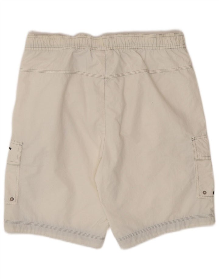 Champion Bañador Corto De Poliamida Color Block Blanco Mediano Hombre