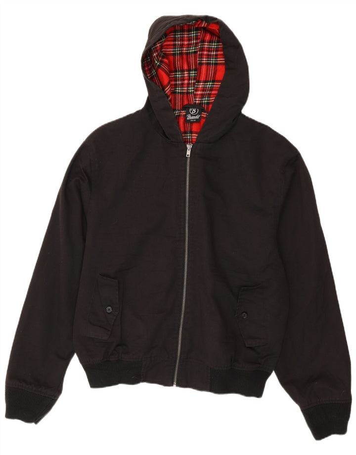 BRANDIT Chaqueta bomber con capucha para hombre UK 38 Mediana Negro Poliéster